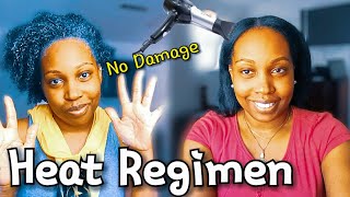 Heat Trained Hair Regimen for Natural Hair Growth It’s Not DAMAGED [upl. by Travax719]