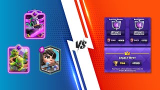 EVO PEKKA LOG BAIT DECK VS TOP RANKED PLAYER  CLASH ROYALE [upl. by Anuska300]