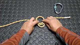 Quick Clove Hitch knot howto diy survival knot mountaineering [upl. by Granville]