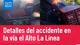 Imágenes del accidente en el Alto de La Línea [upl. by Teodora213]