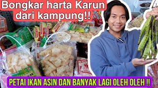 BONGKAR HARTA KARUN DARI KAMPUNG SEKOPER PENUH ADA PETAI IKAN ASIN DAN OLEH2 SAMPAI OVER BAGASI [upl. by Ydnis]