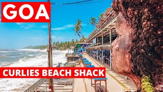 Curlies Beach Shack  Anjuna  Goa  2021  Goa Vlog  Bar amp Restaurant  Anjuna Beach [upl. by Faubion827]