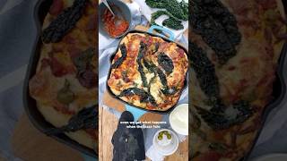 Focaccia Pizza with Kale Olives and Slow Roast Tomato Sauce pizza [upl. by Nickolai]