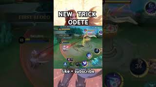 NEW TRICK ODETTE MOBILE LEGENDS mobilelegends mlbb mobilelegend odette [upl. by Yrdnal26]