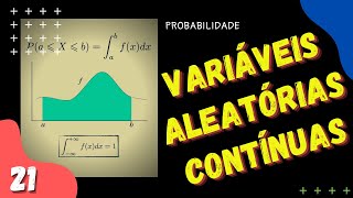 Variáveis aleatórias contínuas Densidade e Distribuição [upl. by Palestine]