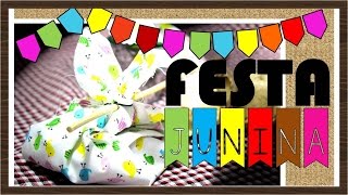 DIY DECORAÇÃO FESTA JUNINA  PORTA BISCOITO DE TROUXINHA  IDEIAS DIY [upl. by Sac]