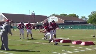 Stephens Report More Alabama ILB Drills 442016 [upl. by Oilerua266]