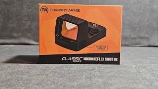 Primary Arms Classic Series 21mm Micro Reflex Sight Gen 2 with Autolive  3 MOA Red Dot [upl. by Nodnarbal]