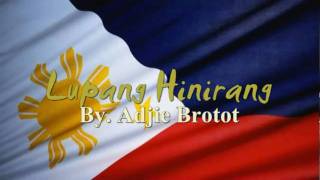 Lupang Hinirang  National Anthem of Philippines  Lyric [upl. by Osgood]