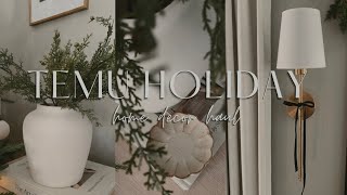 2024 TEMU CHRISTMAS HOME DECOR HAUL  Christmas home decor haul [upl. by Chao238]