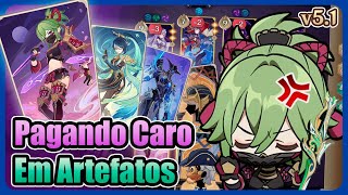 OSTENTAÇÃO no TCG do Genshin  Gameplay v51 Chamado Sagrado TCG [upl. by Ocsicnarf]