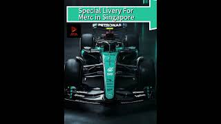 Mercedes REVEAL SPECIAL LIVERY For Singapore 🇸🇬 F1 f1 formula1 [upl. by Nysila]