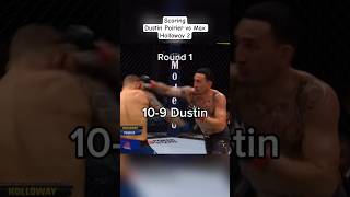 Scoring Dustin Poirier vs Max Holloway 2 in 1 min shorts ufc dustinpoirier maxholloway ufc302 [upl. by Aniham]