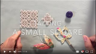 Tatting  a Small Square [upl. by Ttenrag]