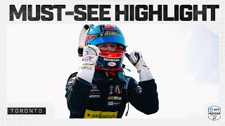 Colton Herta snaps winless drought with historic Toronto victory  INDYCAR [upl. by Anatollo744]