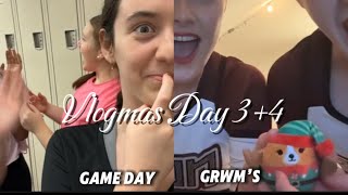 Dance Team Game Day  Moana in theatres  crazy GRWM  advent calender  Vlogmas day 3 and 4 🎄✨🏀 [upl. by Atel809]