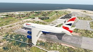 Big Planes Landing at Helgoland Airport XP11 [upl. by Smalley]