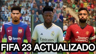 Actualiza tu FIFA 23 a EA FC 24 equipos uniformes fichajes plantillas para PS4 PS5 XBOX ONE PC [upl. by Atinot]