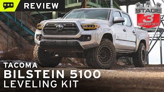 20162020 Toyota Tacoma Bilstein 5100 Leveling Kit Review [upl. by Anazus73]