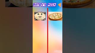 Roti Vs pizza Full comparison funny roti pizza [upl. by Aroc]