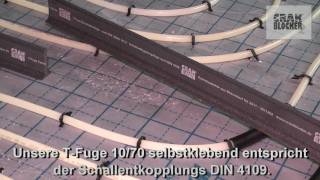 Estrich Dehnfuge T Fuge 10 70 Fliessestrich in HD  DE Crak Blocker [upl. by Nona]