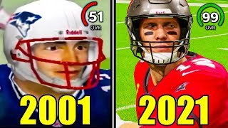 Throwing a Touchdown With Tom Brady in EVERY Madden [upl. by Bevus]