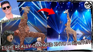 【㊗️30万再生】Man Changed into a Giraffe 🦒 In America got talent Show  Schumacher AGT americagottalent [upl. by Dunstan828]