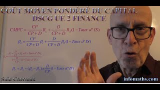 DSCG UE 2 FINANCE COÛT MOYEN PONDERE DU CAPITAL ET TAUX DACTUALISATION [upl. by Birgit937]