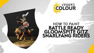 How to Paint Battle Ready Gloomspite Gitz Snarlfang Riders [upl. by Carmel340]