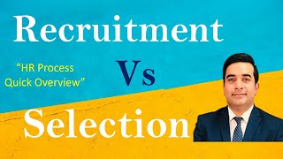 Recruitment and Selection in HRM  Recruitment Process Vs Selection Process Overview  Waqas Shabbir [upl. by Shelba]