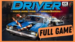 DRIVER 1 PS1 4K 60FPS Gameplay  FULL GAME [upl. by Bernadina]