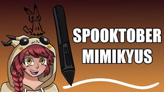 Mimikyu Raided a Craft Store  Mimiktober Drawing Stream [upl. by Ahsein]