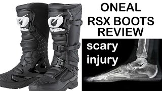 ONeal rsx boots quick review na pilay ang listo rider [upl. by Eenahpets840]