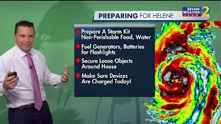 Hurricane Helene What to do to prepare before it hits Georgia [upl. by Acirretal666]