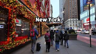 New York Christmas Decorations 2024 NYC 4k Holiday Walking Tour [upl. by Noslien19]