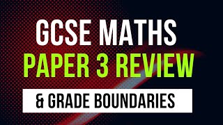 Edexcel GCSE Maths Paper 3 Review 2022 [upl. by Kendrah915]