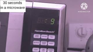 30 seconds in a microwave  Beep Sound [upl. by Ycnalc162]