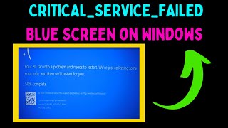 How to Fix CRITICALSERVICEFAILED Blue Screen on Windows 11 [upl. by Llenrap712]