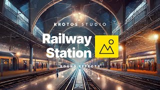 Railway Station Sound Effects  100 Royalty Free No Copyright Strikes [upl. by Colston534]