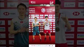 A Celebration Dance after Win Thailand Open 2024 Title  LEE Zii Jia Thailand Open Champion 2024 [upl. by Alam]