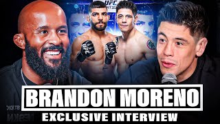 BRANDON MORENO ON INSANE JOURNEY TO UFC CHAMPION AMIR ALBAZI MATCHUP  EXCLUSIVE INTERVIEW [upl. by Iramohs476]