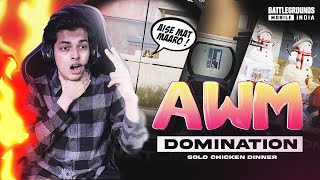 AUTO AWM DOMINATION  SOLO CHICKEN DINNER  BGMI [upl. by Ardnat]