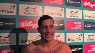 Chris WalkerHebborn defends his British 100m Backstroke title in Glasgow [upl. by Hanleigh377]