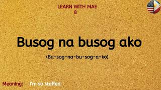 PART 65 25 MUSTKNOW Tagalog Phrases  Learn Tagalog with Mae ENGLISH  TAGALOG VOCABULARY [upl. by Brock]