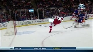 Darren Helm flips over Poulin and scores [upl. by Lichter959]