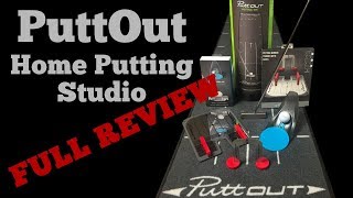 PuttOut Home Putting Studio  Full Review Pressure Putt Trainer Putting Mirror and Putting Mat [upl. by Uis]