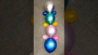 Chrome Water Color Balloons Popping Video balloon waterballons poppingballon [upl. by Donn]