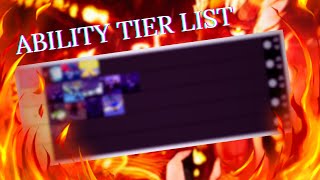 FIRE FORCE ONLINE ABILITY TIERLIST [upl. by Kellyann]