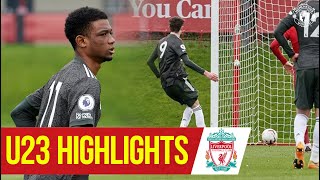 U23 Highlights Liverpool 36 Manchester United  The Academy [upl. by Garbers]