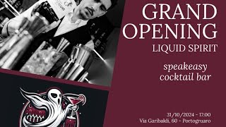 PORTOGRUARO 31102024 GRANDE INAUGURAZIONE DEL COCKTAIL BAR quotLIQUID SPIRITquot [upl. by Aurora]